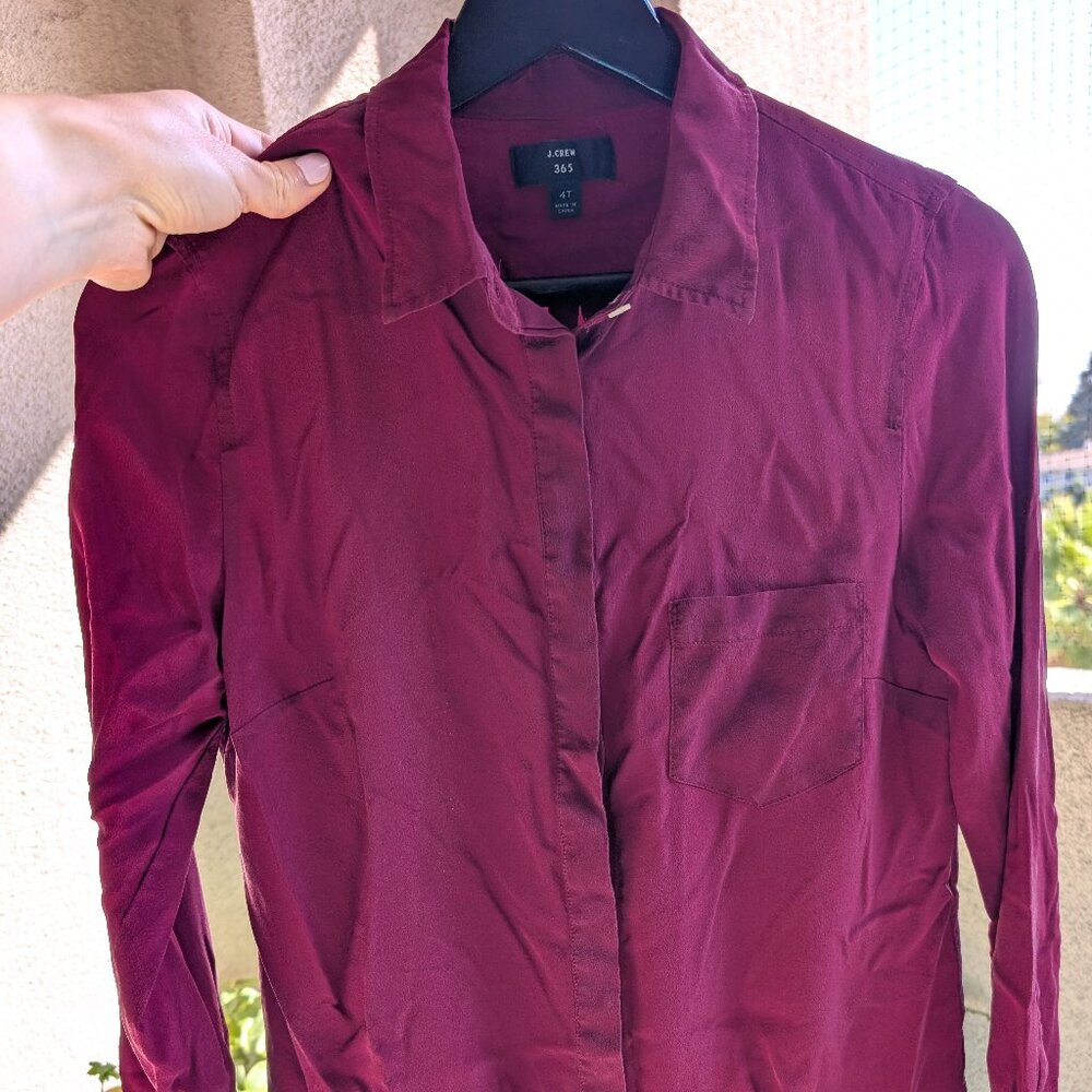 JCrew silk shirt